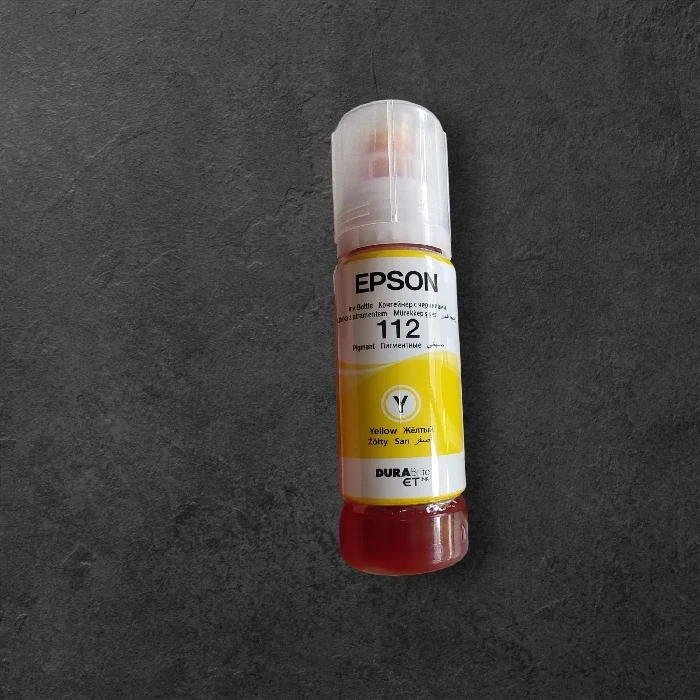 Polnjenje flaške za Epson 112 Yellow 80mL (C13T06C44A), Epson 112 Yellow, polnjenje flaške Epson, ceneje, ugodno, prihranek, lokalno, Ljubljana, Epson črnilo, brez siloksanov, črnilo za EcoTank